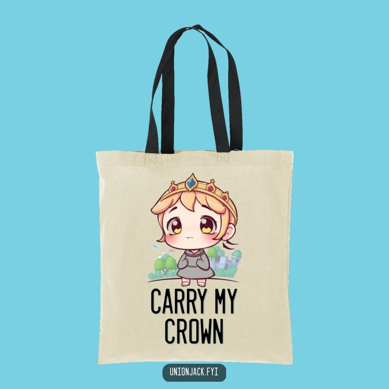 Funny Castle Quest Tote Bag: Character Carryall for Dreamers and Adventurers