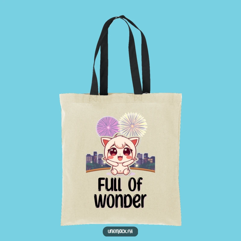 Funny Character Fireworks Tote Bag: Carry Your Celebration