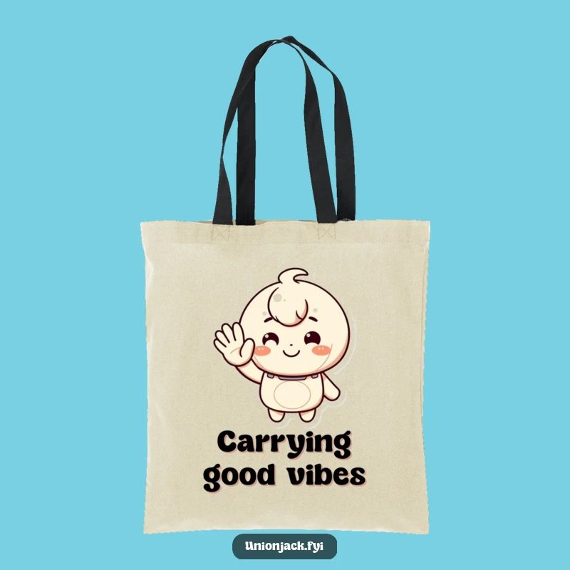 Funny Greeting Tote Bag: Warm Wave Carry-all, Perfect Humorous Gift!