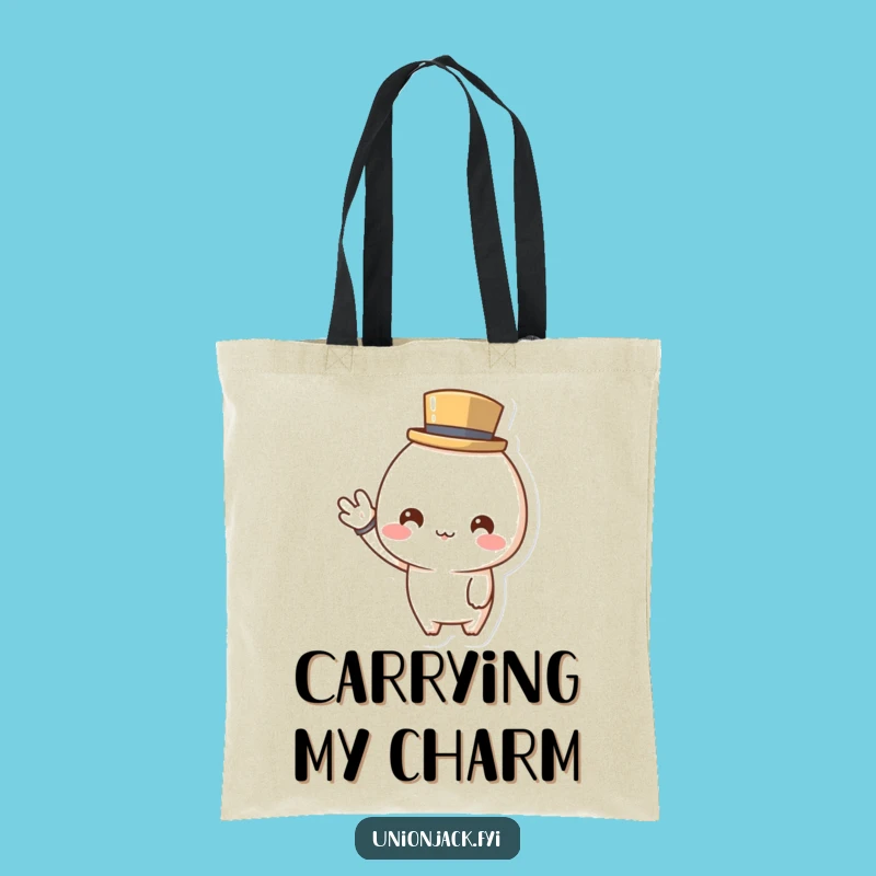 Funny Top Hat Wave Tote Bag: Carry Your Charm with This Perfect Funny Gift